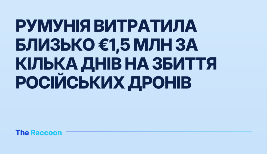 Румунія витратила близько €1,5 млн за кілька днів на збиття російських дронів