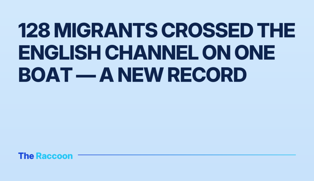 128 migrants crossed the English Channel on one boat — a new record 128 migrants crossed the English Channel on one boat — a new record