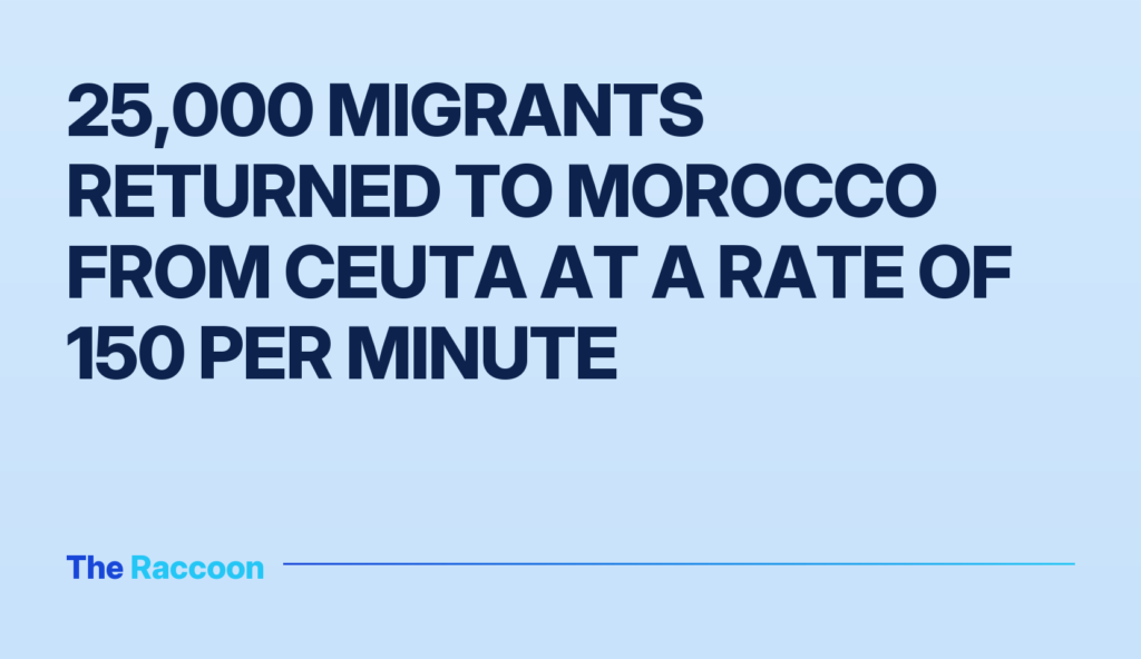 25,000 migrants returned to Morocco from Ceuta at a rate of 150 per minute