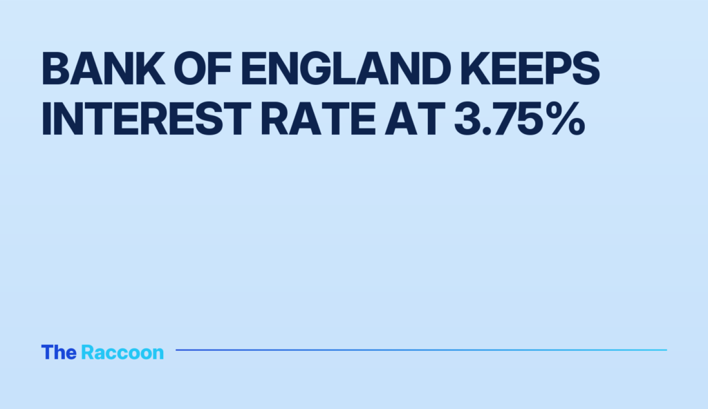 Bank of England Keeps Interest Rate at 3.75%