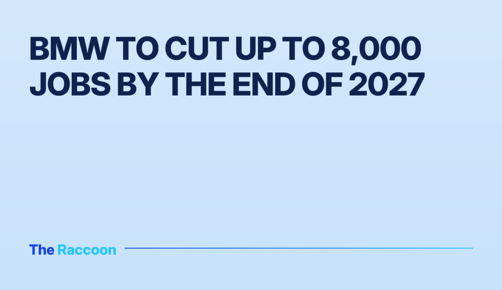 BMW to cut up to 8,000 jobs by the end of 2027