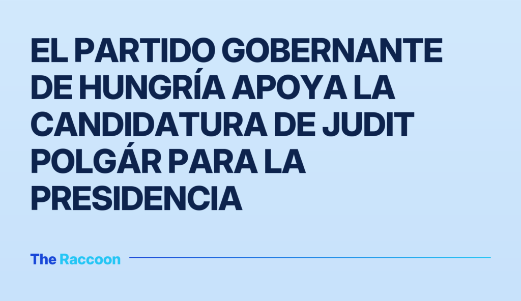 El partido gobernante de Hungría apoya la candidatura de Judit Polgár para la presidencia