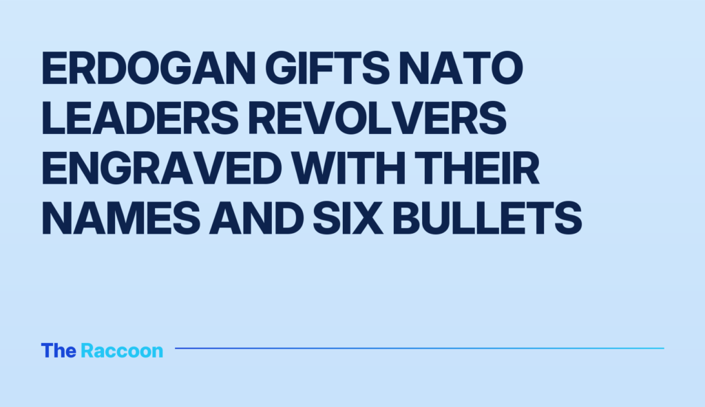 Erdogan Gifts NATO Leaders Revolvers Engraved with Their Names and Six Bullets