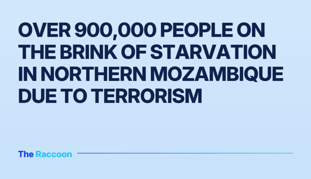 Over 900,000 people on the brink of starvation in northern Mozambique due to terrorism Over 900,000 people on the brink of starvation in northern Mozambique due to terrorism
