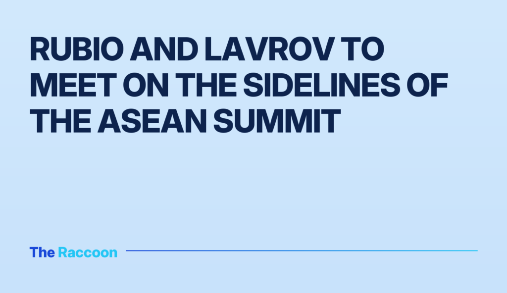 Rubio and Lavrov to meet on the sidelines of the ASEAN summit