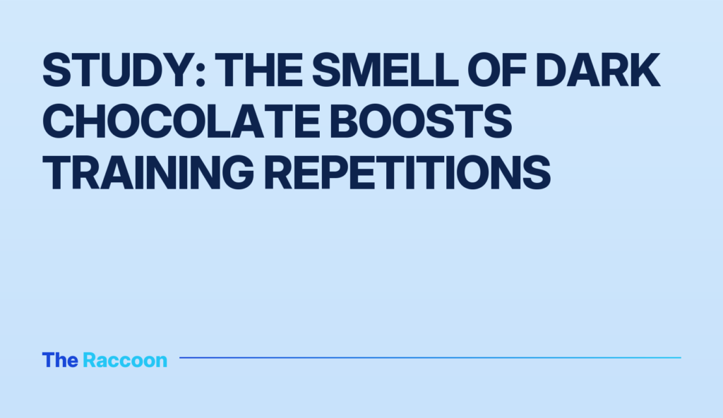 Study: The Smell of Dark Chocolate Boosts Training Repetitions