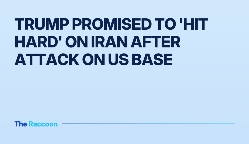 Trump promised to 'hit hard' on Iran after attack on US base