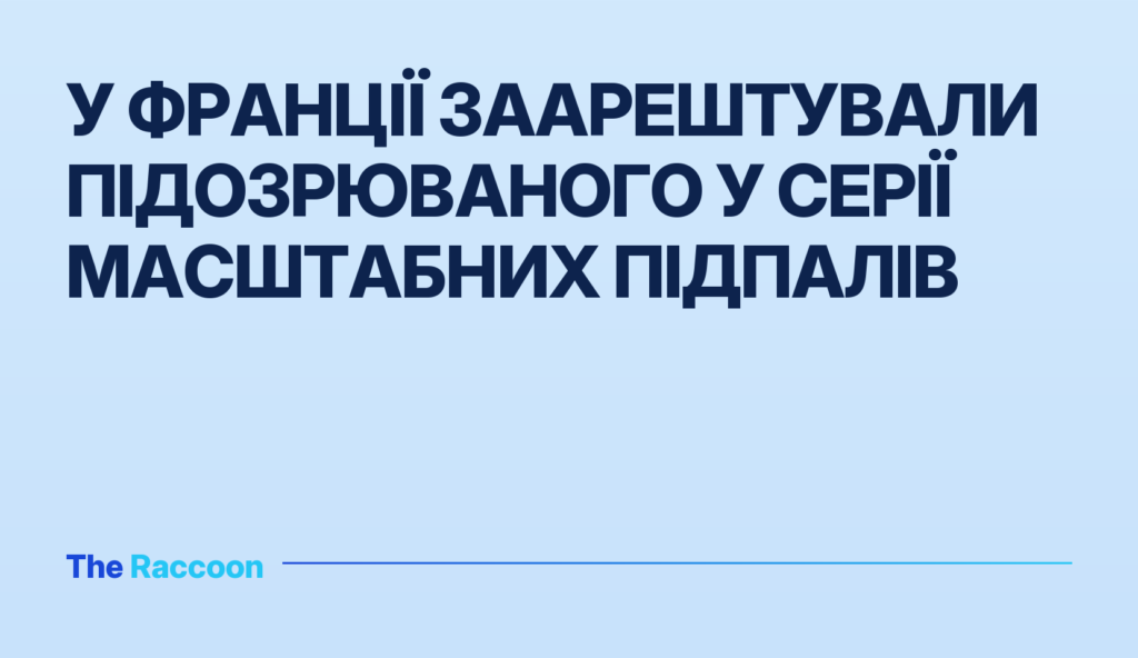 У Франції заарештували підозрюваного у серії масштабних підпалів