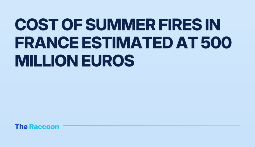 Cost of summer fires in France estimated at 500 million euros