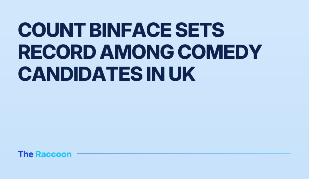 Count Binface sets record among comedy candidates in UK