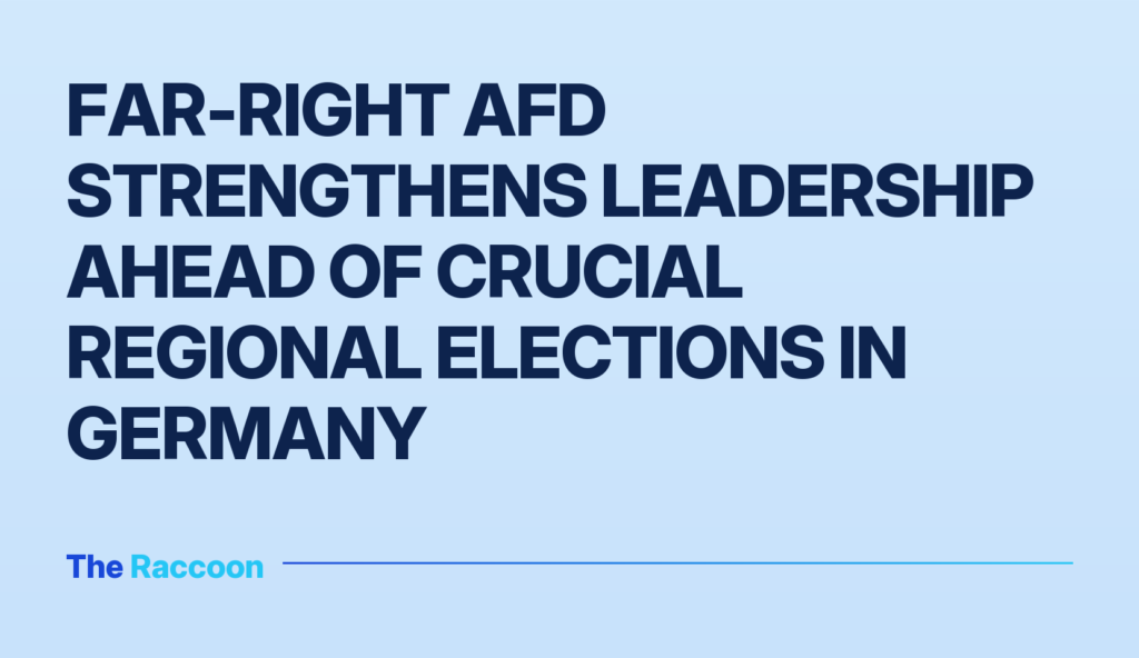 Far-right AfD strengthens leadership ahead of crucial regional elections in Germany