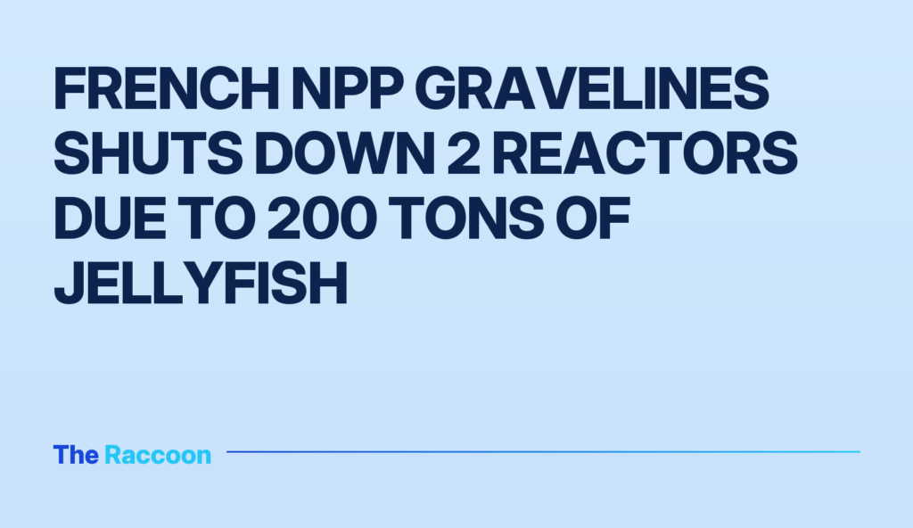 French NPP Gravelines shuts down 2 reactors due to 200 tons of jellyfish