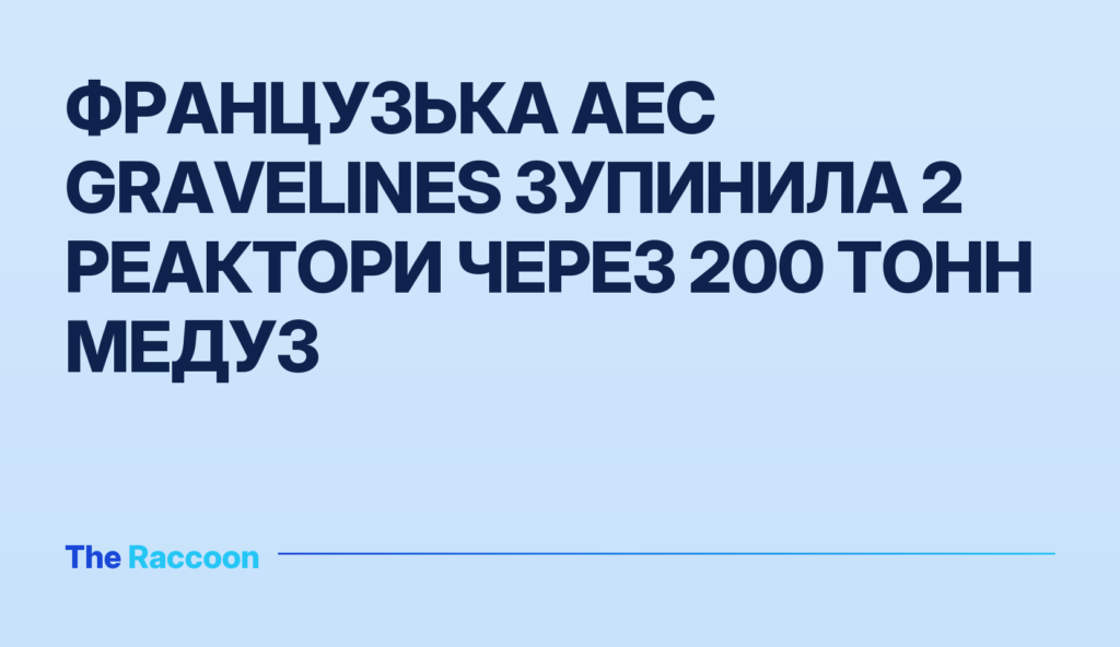 Французька АЕС Gravelines зупинила 2 реактори через 200 тонн медуз