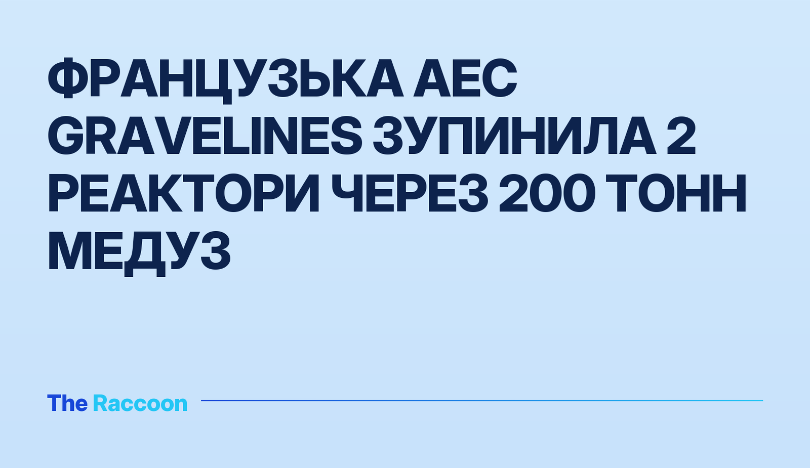 Французька АЕС Gravelines зупинила 2 реактори через 200 тонн медуз
