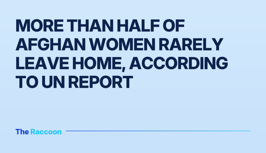 More than half of Afghan women rarely leave home, according to UN report