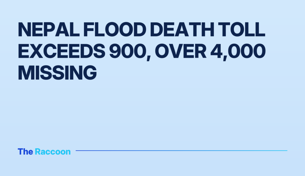 Nepal flood death toll exceeds 900, over 4,000 missing