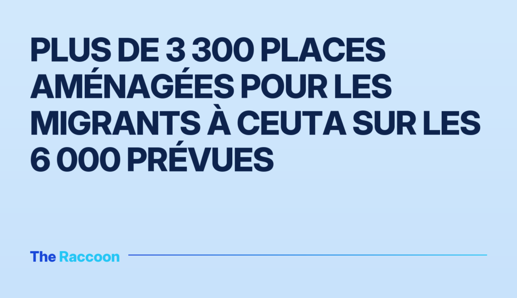 Plus de 3 300 places aménagées pour les migrants à Ceuta sur les 6 000 prévues Plus de 3 300 places aménagées pour les migrants à Ceuta sur les 6 000 prévues