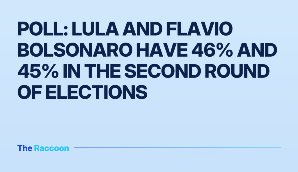 Poll: Lula and Flavio Bolsonaro have 46% and 45% in the second round of elections Poll: Lula and Flavio Bolsonaro have 46% and 45% in the second round of elections