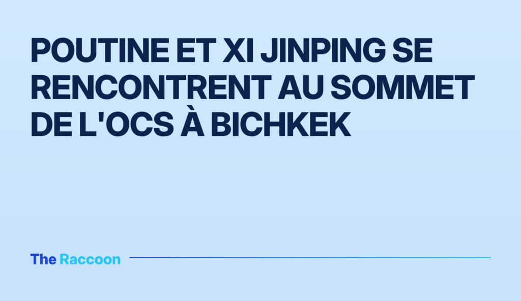 Poutine et Xi Jinping se rencontrent au sommet de l'OCS à Bichkek