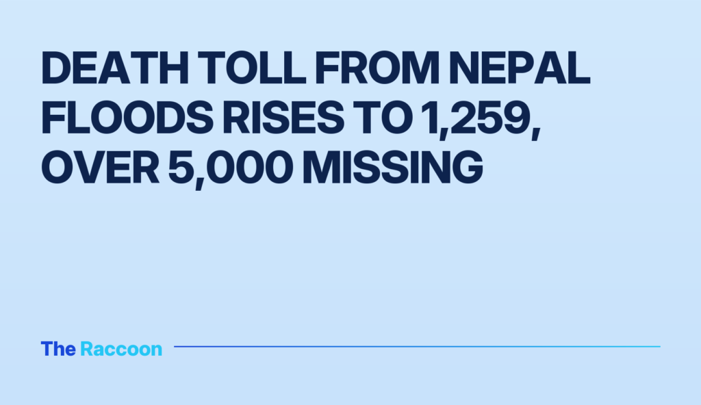 Death toll from Nepal floods rises to 1,259, over 5,000 missing
