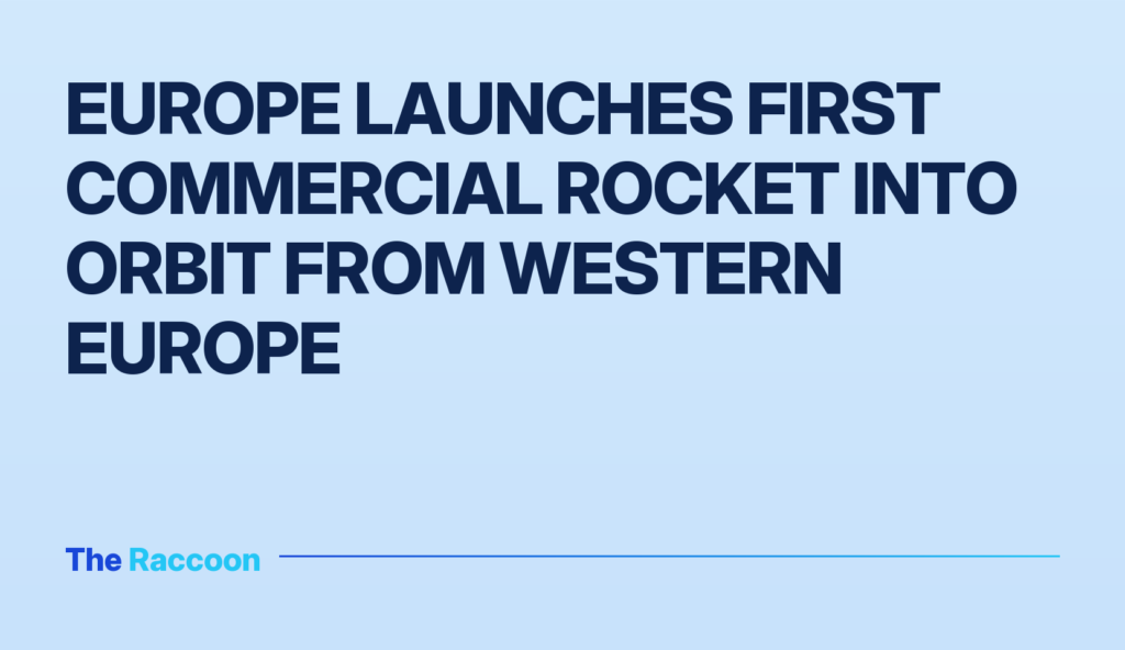 Europe launches first commercial rocket into orbit from Western Europe