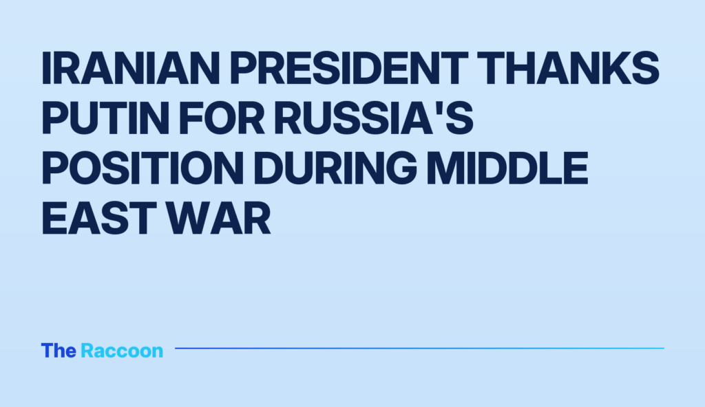 Iranian president thanks Putin for Russia's position during Middle East war Iranian president thanks Putin for Russia's position during Middle East war
