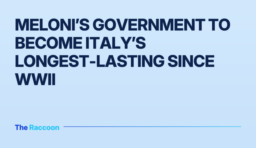Meloni’s government to become Italy’s longest-lasting since WWII Meloni’s government to become Italy’s longest-lasting since WWII