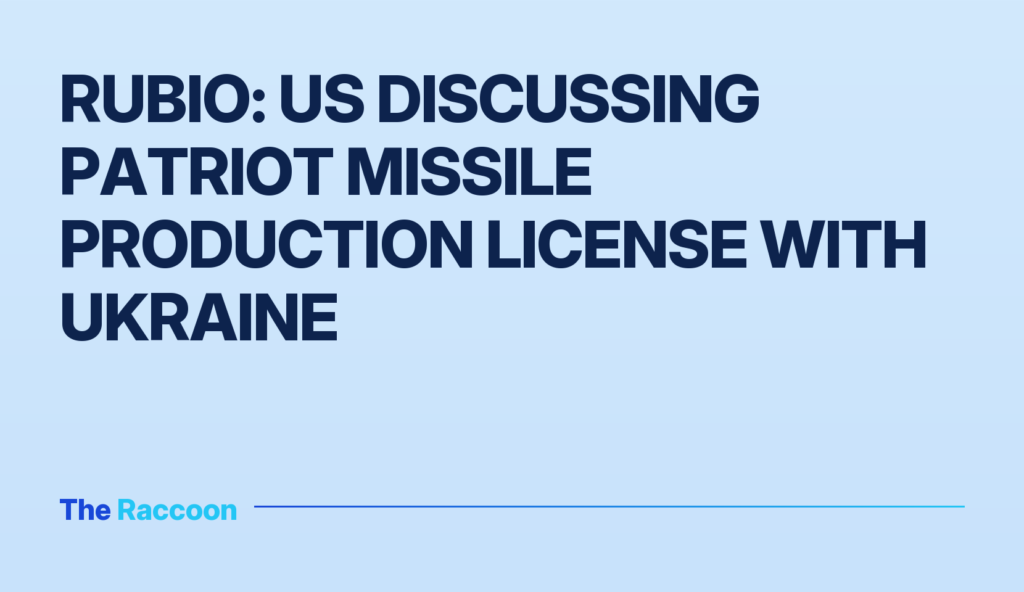 Rubio: US Discussing Patriot Missile Production License with Ukraine
